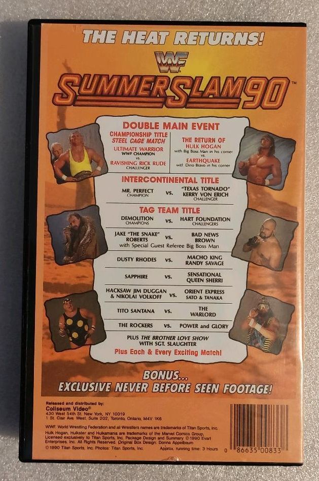 WWF VHS Summerslam - WWE Wrestling Video Kassetten in Schwarzenberg (Erzgebirge)