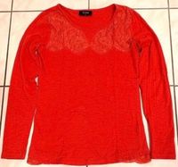 Neues rotes Shirt Langarnshirt Pullover Gina Gr 36 Brandenburg - Kolkwitz Vorschau