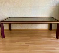 Vintage Tisch, Couchtisch, Wohnzimmertisch, Mahagoni, Rauchglas Baden-Württemberg - Ulm Vorschau