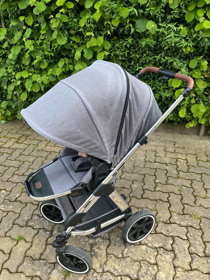 ABC Design Kombi-Kinderwagen Viper 4 Diamond Asphalt in Sasbach