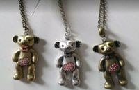 NEU Kette Bär Strass gold messing silber shabby Chic teddy ted Bonn - Graurheindorf Vorschau