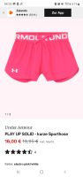 Under Armour kurze Hose Shorts Bermudas Sporthose Gr 140 rosa Nordrhein-Westfalen - Soest Vorschau