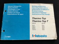 Webasto Standheizung Thermo Top Bedienungsanleitung BW DW 50 Kiel - Steenbek-Projensdorf Vorschau