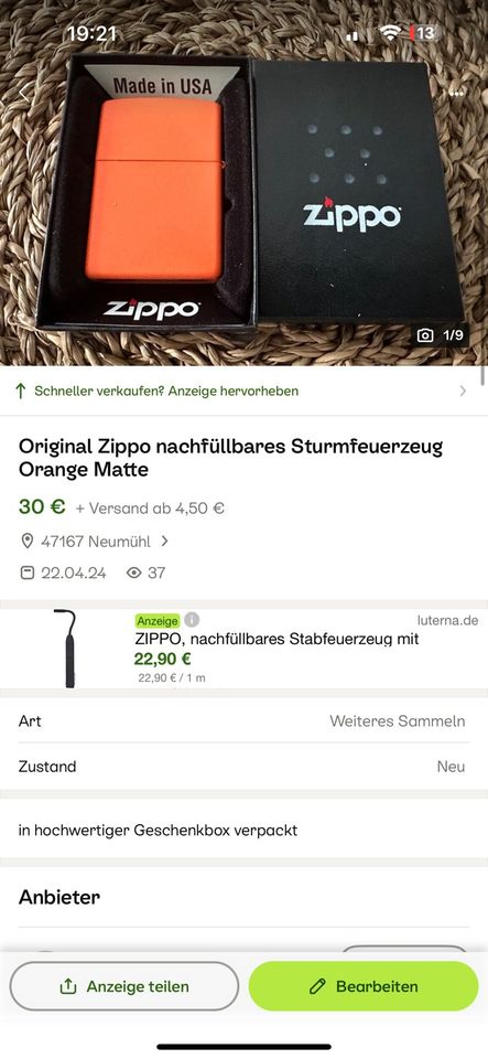 Zippo Gorilla 3D Feuerzeug Mercedes-Benz AC/DC® Gott mit uns neu in Duisburg