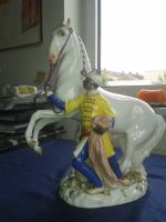 schwere Meissen Figur Orientale mit Schimmel ca. 44 cm hoch 6kg Sendling - Obersendling Vorschau