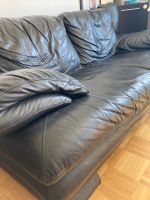 Sofa Couch Zweisitzer Leder schwarz Bayern - Kirchseeon Vorschau