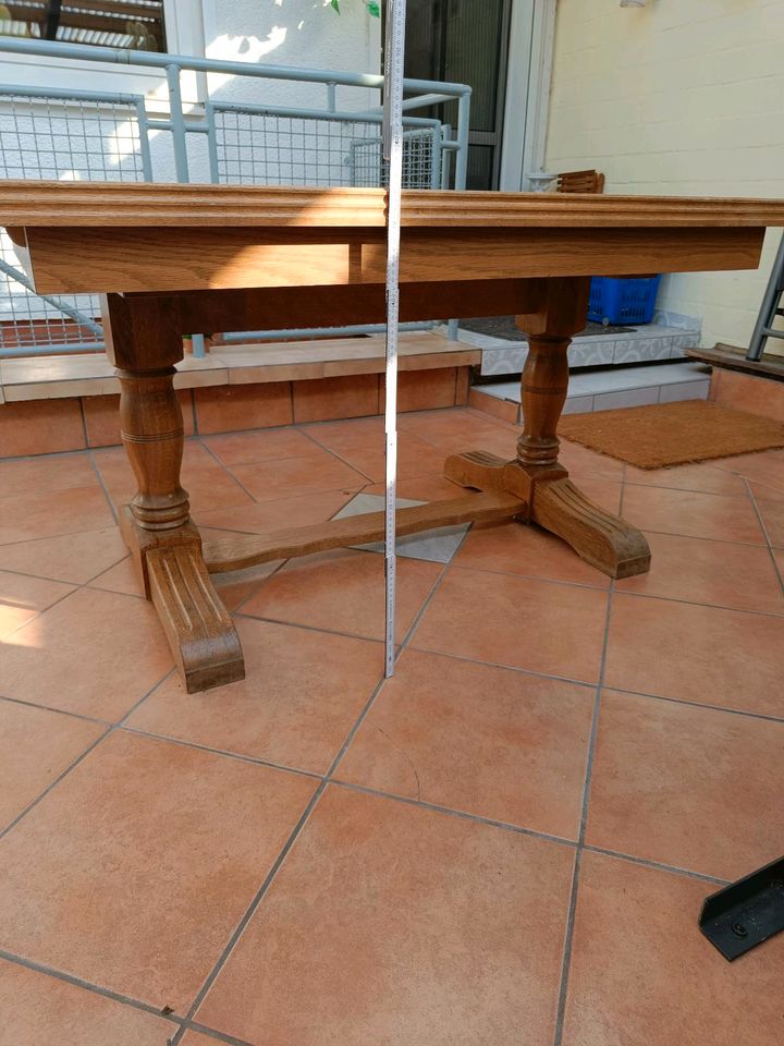 Echtholz Tisch ausziehbar, Ausziehteile Echtholz funiert in Minden