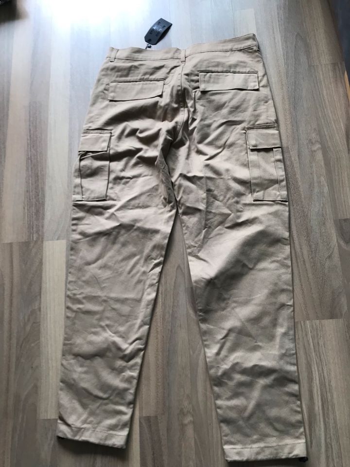 Herren Cargo Baumwoll Hose beige Gr.XL Cotton Kartel NEU in Stuttgart