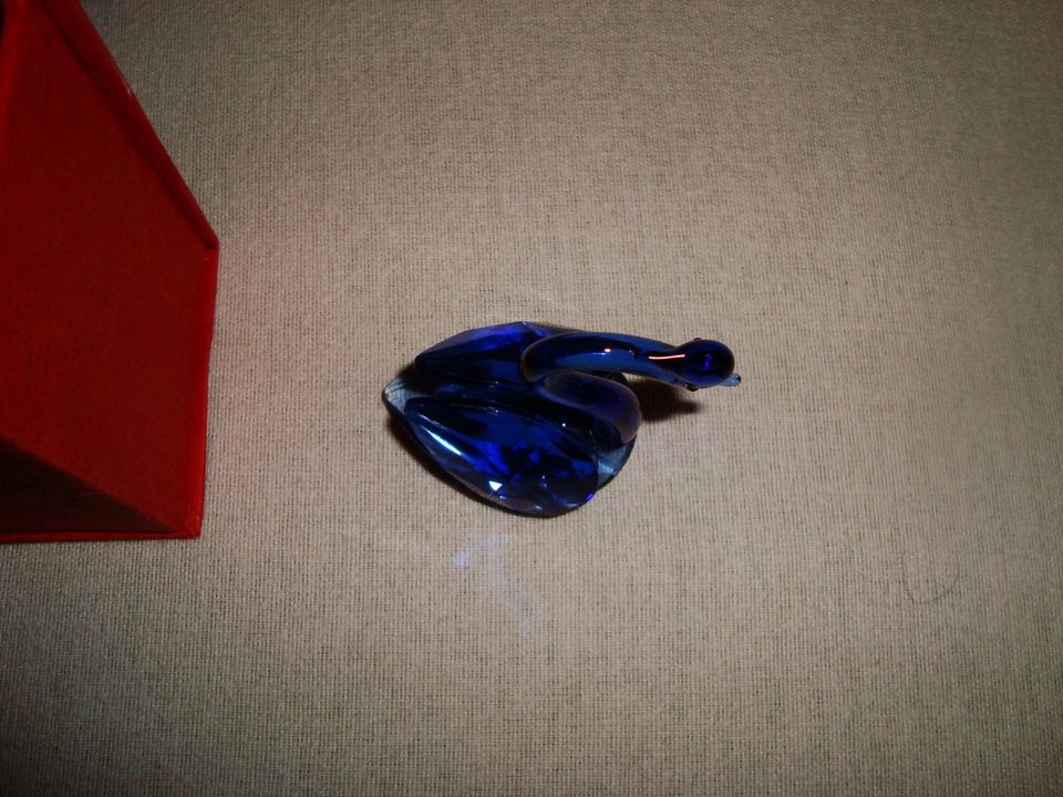 blauer Kristall Schwan Diamantform von Joska Kristall in Erkrath