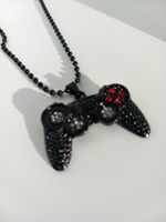 Halskette Gaming Controller Anhänger Schwarz Zirkonia Schmuck Nordrhein-Westfalen - Sonsbeck Vorschau