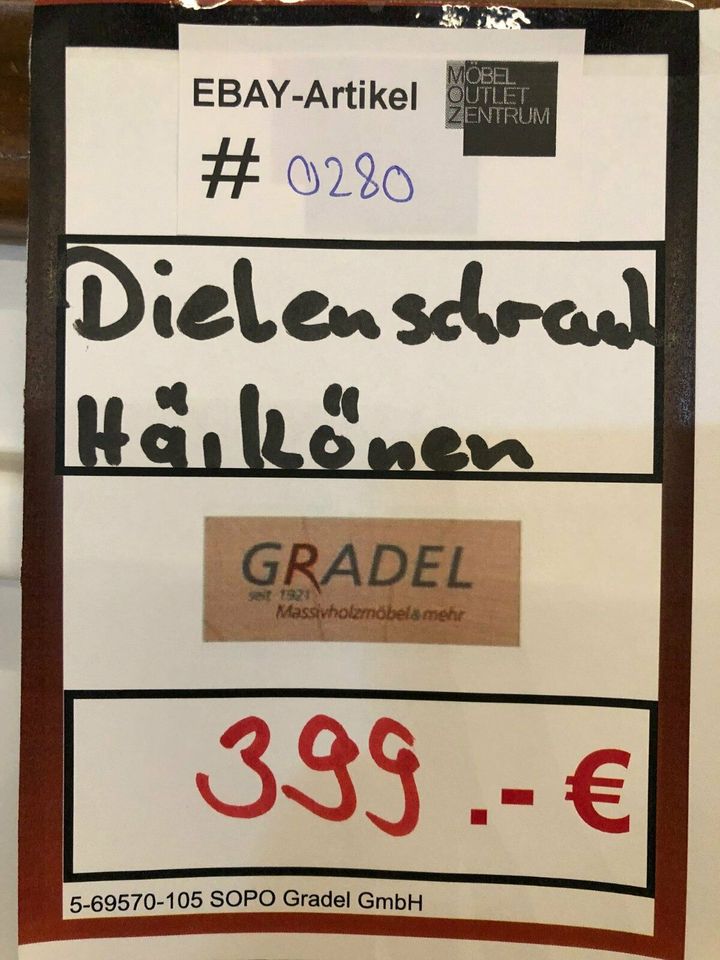 Dielenschrank weiß (ebay #0280) in Altdorf