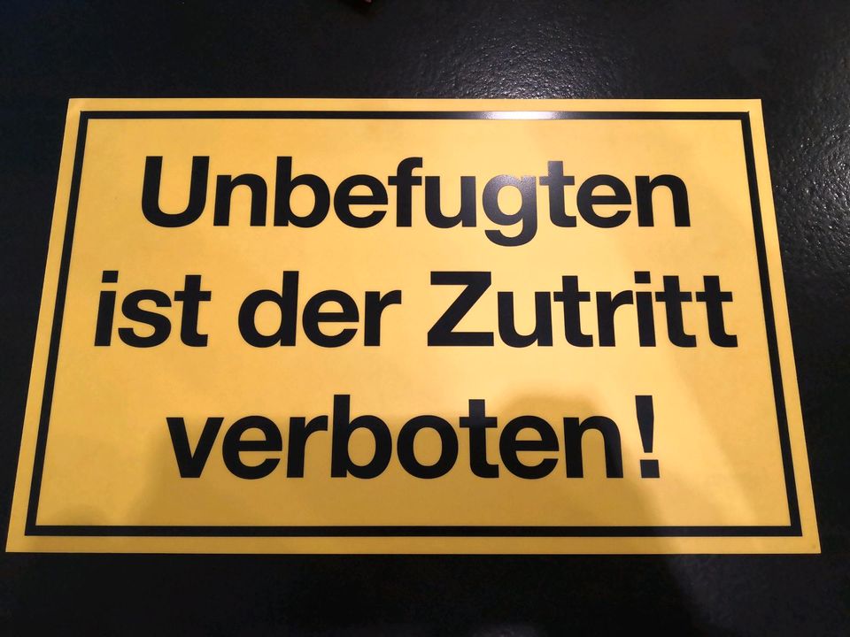 Kunststoffschild Unbefugten ist der Zutritt verboten ca. 40*25cm in Stockstadt a. Main