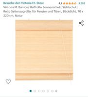 Bambus Raffrollo 1x 70x220 cm, 2x 100x160 cm Kiel - Hassee-Vieburg Vorschau