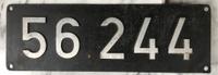 Original DB Lokschild 56 244 NAlR Bw Fulda, Eschwege-West, Bebra Hamburg-Nord - Hamburg Hohenfelde Vorschau