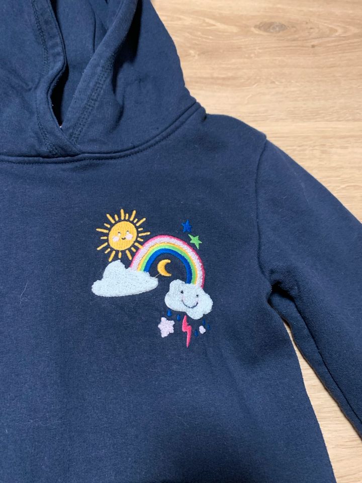 Kleid topolino Gr. 128 Regenbogen Sonne in Linkenheim-Hochstetten