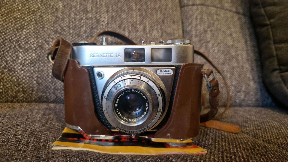 Fotokamera Kamera Kodak Redinette 1A Original Tragetasche Vintage in Neuwied