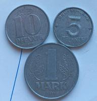 DDR Münzen 1 Mark 5 u 10 Pfennig 1952 1968 1977 Hessen - Kassel Vorschau