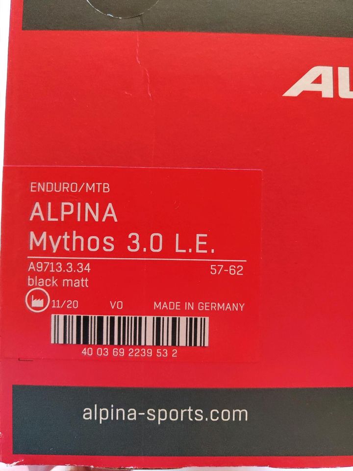 MTB Fahrradhelm ALPINA Mythos 3.0 L.E. 57-62 NEU Ungetragen in Rheda-Wiedenbrück