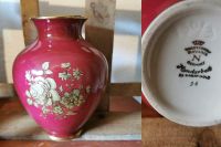 Waldershof  Bavaria Vase Pink/rot Gold 22 Karat Gold Handarbeit Nordrhein-Westfalen - Eslohe Vorschau