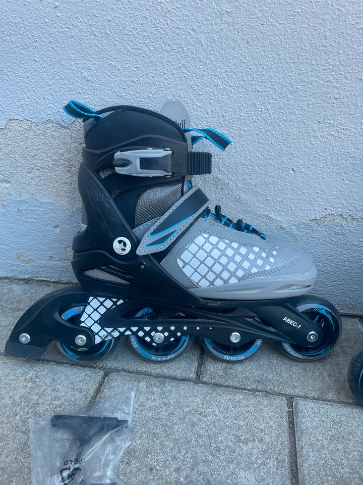 Inlineskates/ Rollerblades (37-41) mit Protektoren-Set in Schweitenkirchen