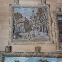 Wandteppich, Goebelin-Stil, 2, Größe 45 cm x 60 cm, Stadtor Saarland - Illingen Vorschau