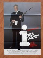 I WIE IKARUS - Kinoplakat A1 - Gefaltet - 1979 / Montand Verneuil Hessen - Bensheim Vorschau