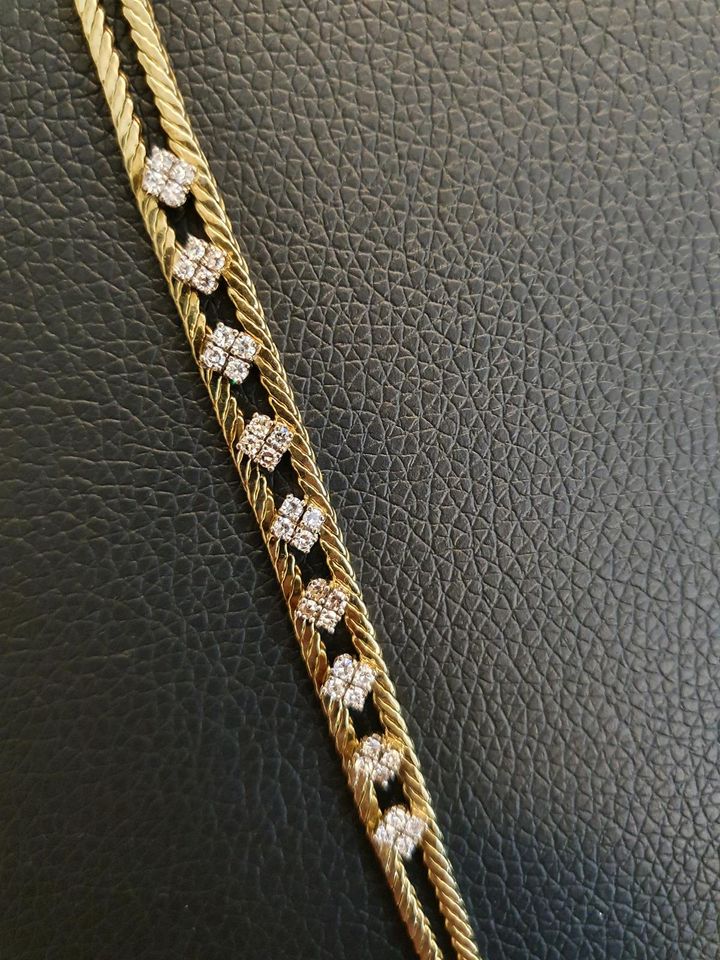 Brillantarmband, 585 Gold, 19cm, 36 Brillanten zus. ca. 0,7ct in Gelsenkirchen