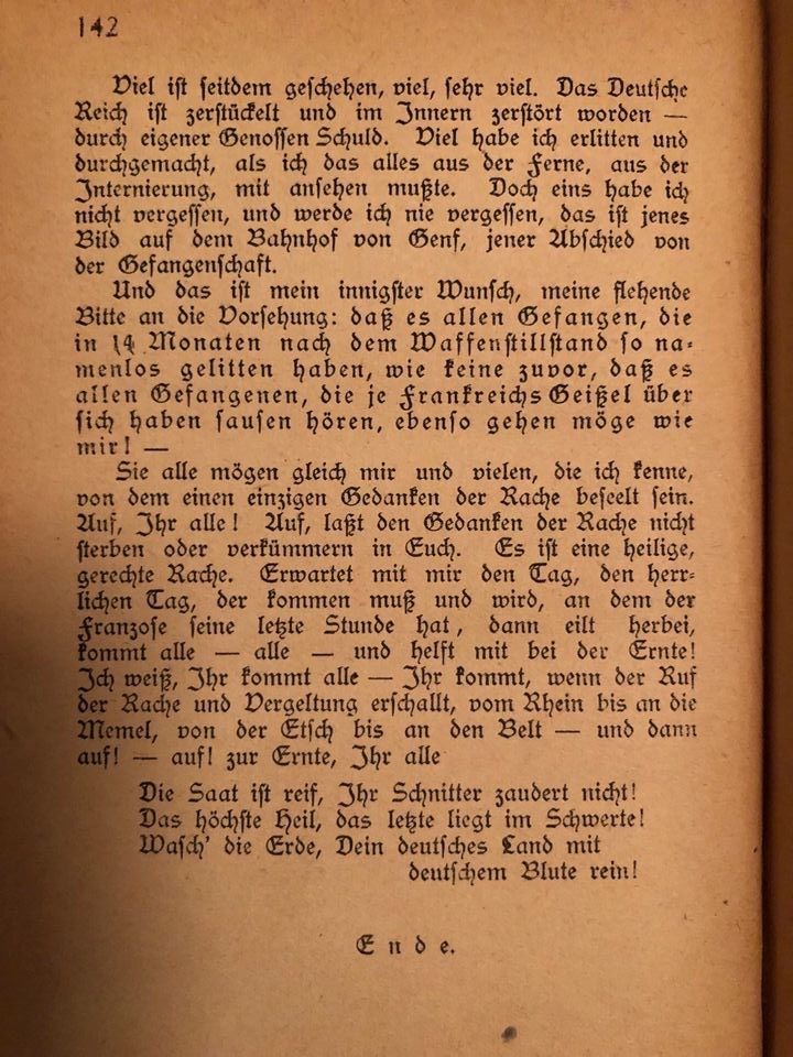 Antikes Buch von 1920 Dreieinhalb Jahre in Frankreich in Berlin