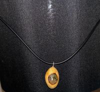 Kette mit Baumperlen - Anhänger handmade Dresden - Pieschen Vorschau