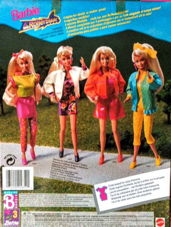 BARBIE 1991 ROLLERBLADE FASHIONS VINTAGE KLEIDUNG ZUBEHÖR in Hamburg