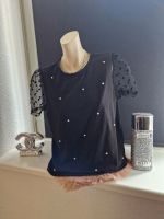 Damen Shirt schwarz spitze/Perlen Größe L Berlin - Spandau Vorschau