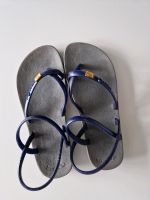 Schuhe Flip Flops mit lila Bändern Bergedorf - Hamburg Lohbrügge Vorschau