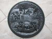 Wandbild Relief rund silberfarben China Motiv Varis Hessen - Darmstadt Vorschau