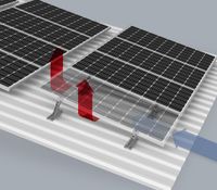 Montageset Photovoltaik Solar auf Trapezblech 5° Neigung Schleswig-Holstein - Gettorf Vorschau