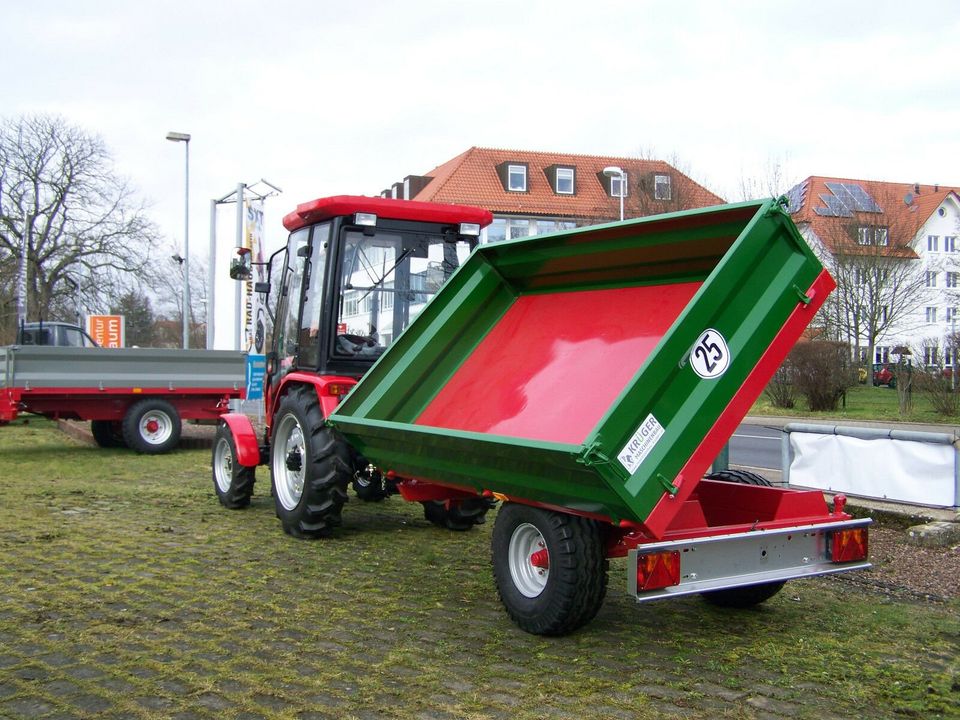 KRÜMA! DK2500 Einachskipper Kippanhänger Kipper Traktor Anhänger in Waltershausen