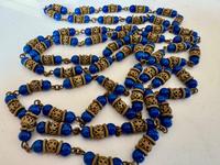 antike lange Neiger brothers Lapislazuli Kette mit Ohrlips München - Schwabing-West Vorschau
