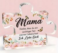 Muttertag ! ♥️  Geschenk ♥️ Puzzlestück Glas Liebe 10cmx10cm Duisburg - Walsum Vorschau