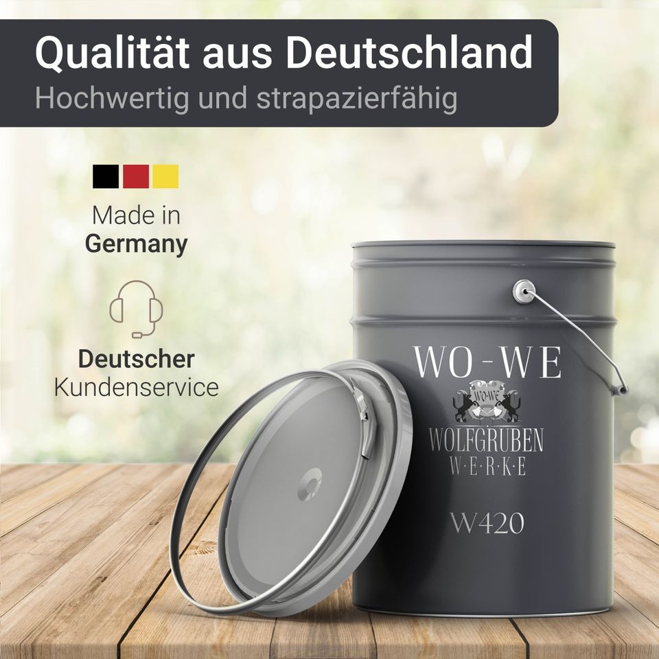 ✅ ab 6,75€/L Holzfarbe Holzanstrich Holzbeschichtung Holzschutz in Dautphetal