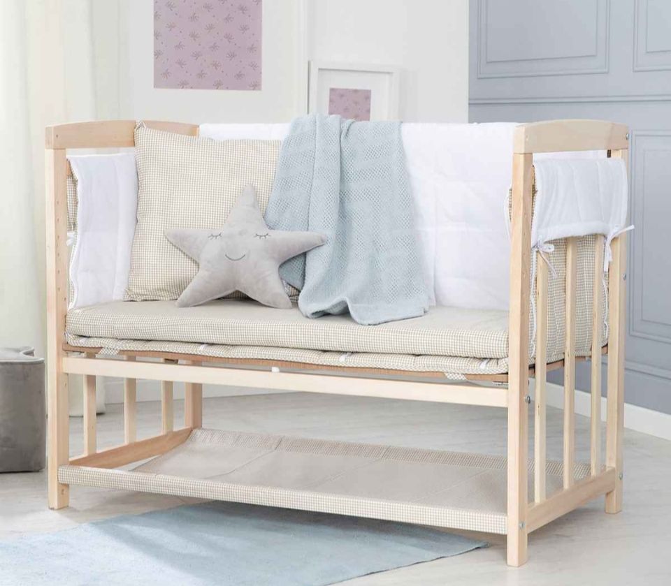 Baby Bett, Beistellbett, Stubenbett 3in1 in Hemsbach