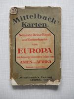 Mittelbach Reise-Hand und Kontorkarte Europa Landkarte 1910 WK Sachsen - Mylau Vorschau