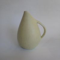 Übelacker Ü-Keramik - 421 - Vase - Gelb - schräge Mündung - 50er Niedersachsen - Zeven Vorschau