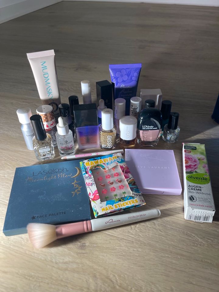 Schminkkiste Nagellack, Puder, Pinsel, Creme essence, essie in Groß-Gerau