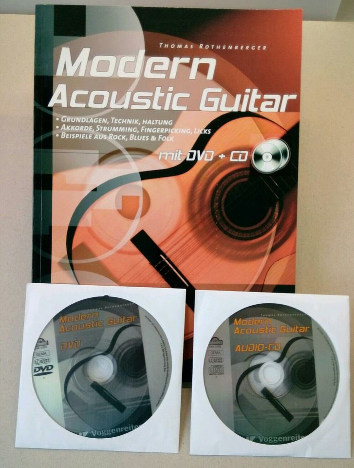 Gitarre lernen Rothenberger Modern Acoustic Guitar mit CD und DVD in Frankenthal (Pfalz)