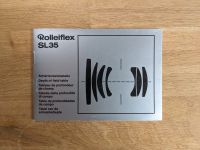 Rolleiflex SL 35 Schärfentiefetabelle, depth of field table Berlin - Treptow Vorschau