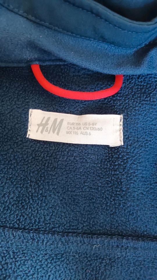 Softshelljacke H&M Größe 116 Tiger Fleece Jacke in Niederwinkling