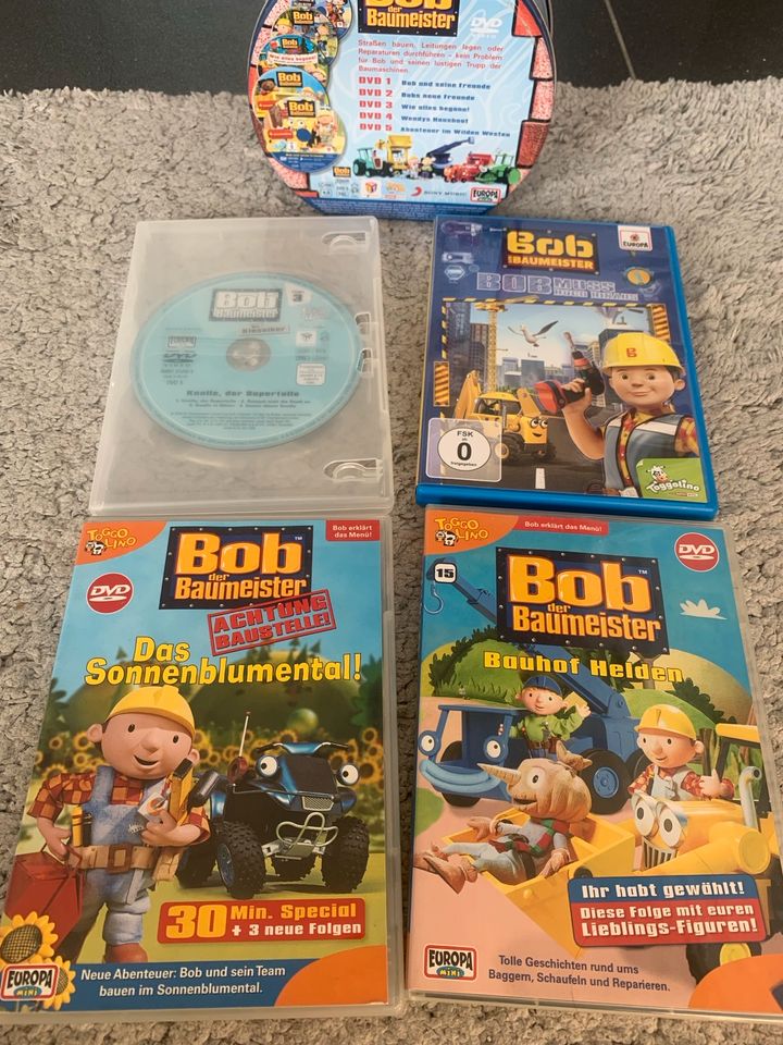 9 DVD Bob der Baumeister Kinder Auto Player Urlaub in Allendorf