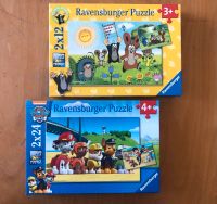 Ravensburger Puzzle Paw Patrol 2 x 24 & kleiner Maulwurf 2 x 12 Berlin - Neukölln Vorschau