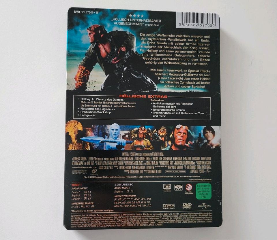 HELLBOY Die goldene Armee - 2 DVD Disc Special Edition  Steelbook in Rheda-Wiedenbrück