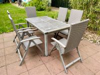 Gartenmöbel-Set | Tisch (90x150) + 6 Stühle | Rattan Hessen - Bensheim Vorschau