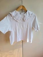 Monki Vintage Shirt Bubikragen Latzkragen Retro Peter Pan Kragen Hessen - Fulda Vorschau